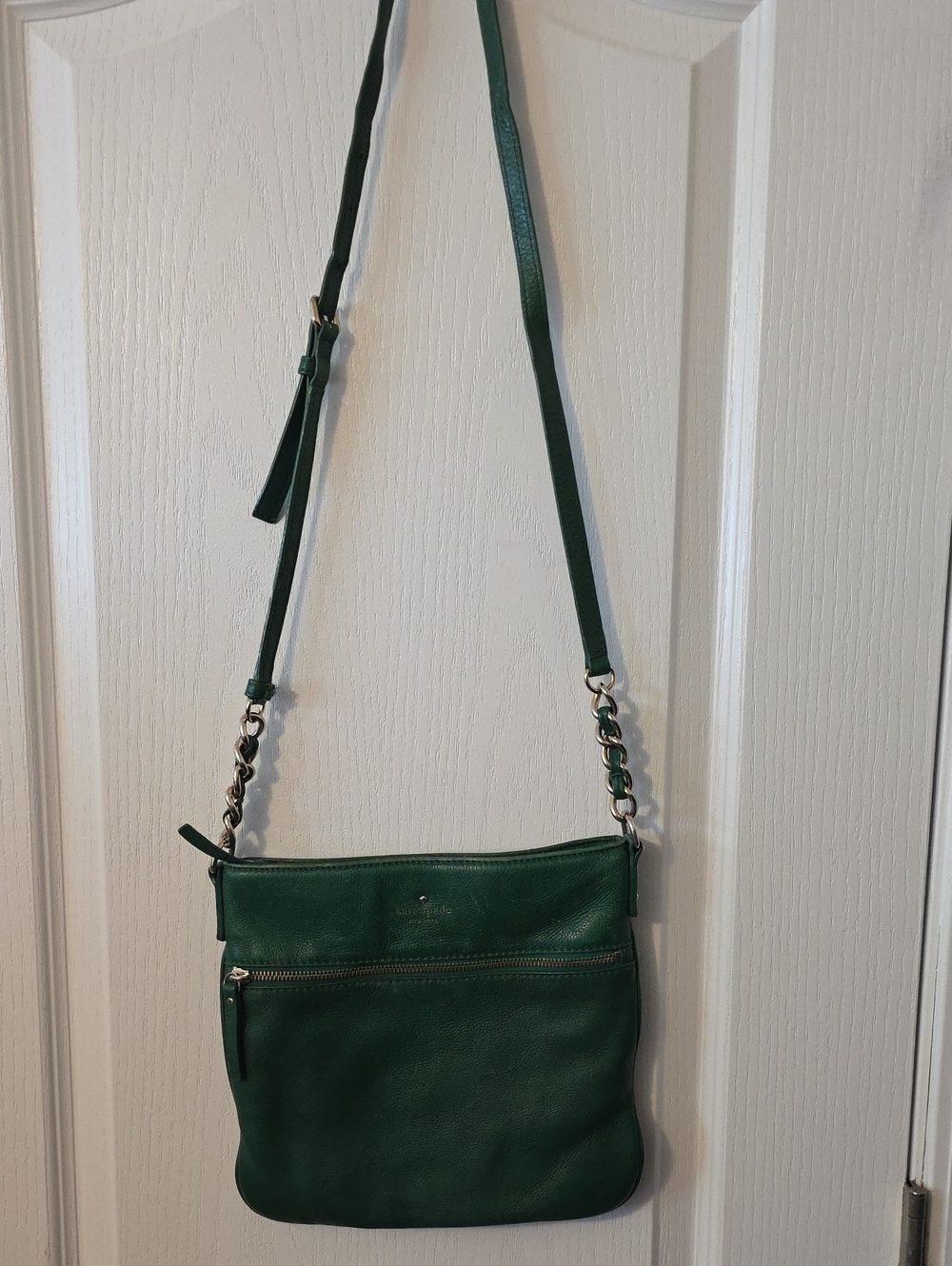 Kate Spade Pebble Green Leather Crossbody Bag